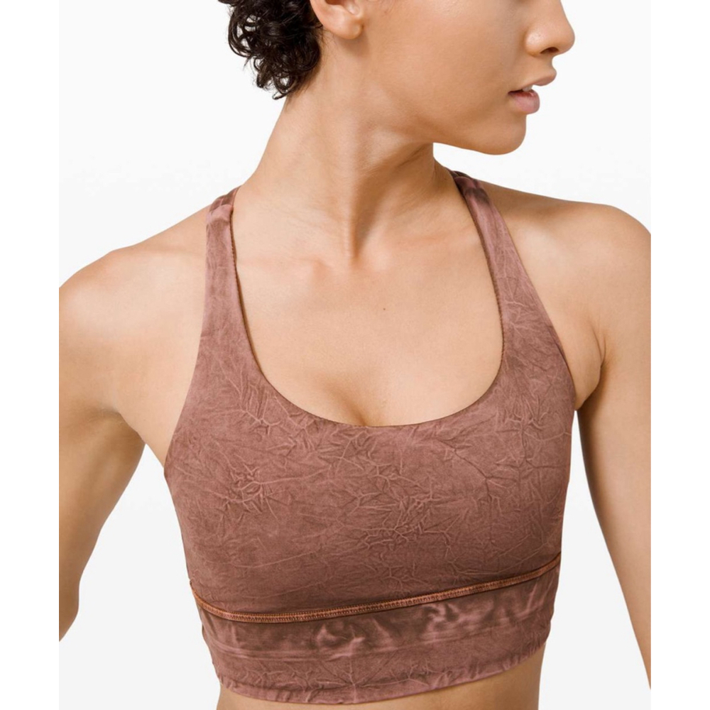Lululemon Energy Bra Long Line Ice Dye B-D Cup Medium